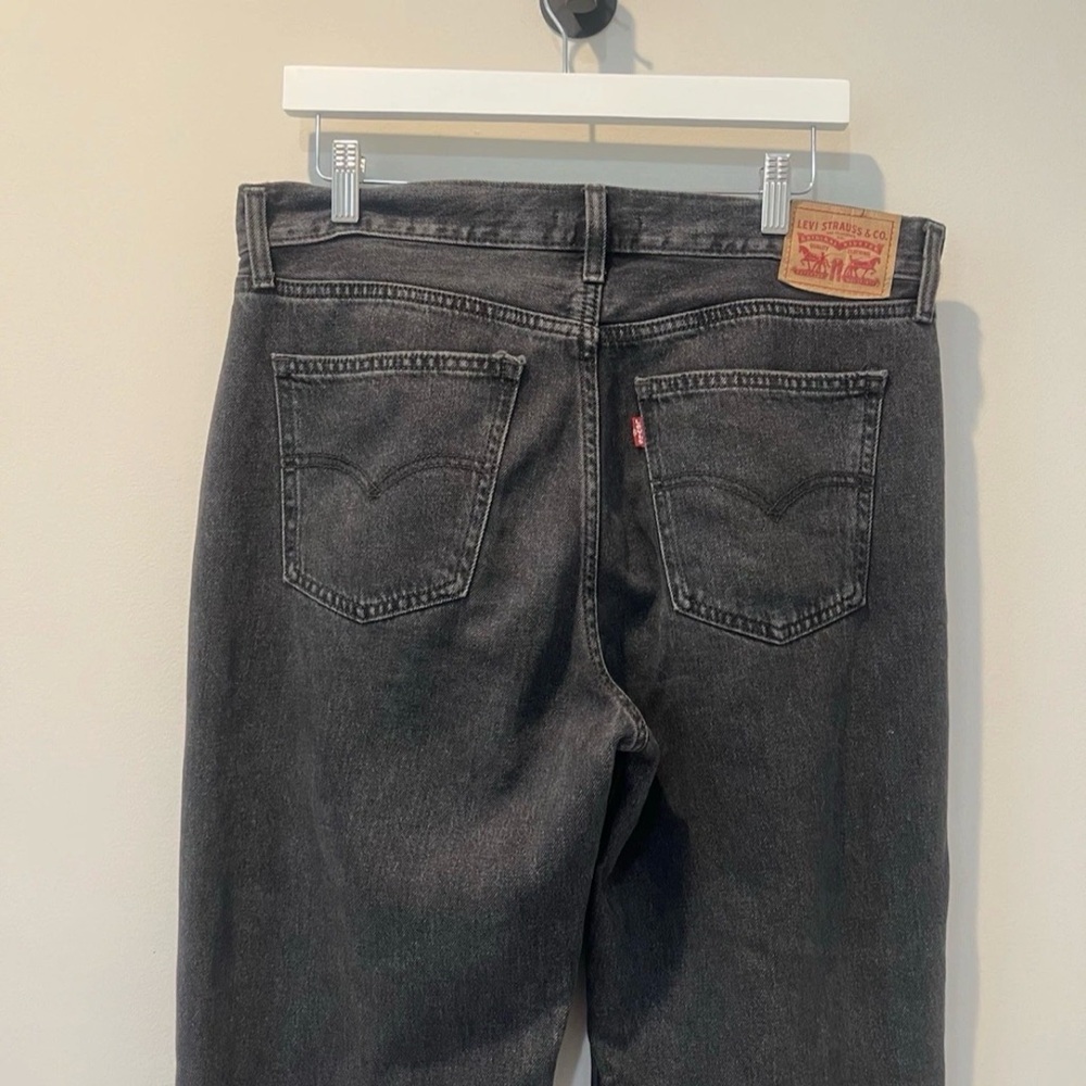Levi's Low Pro Straight Leg Jeans Women's 30 Black Faded Jeans - Picture 11 of 14